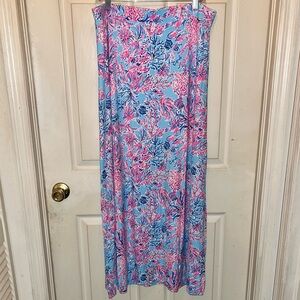 LILLY PULITZER Women’s Print Maxi Skirt. Sz XL.